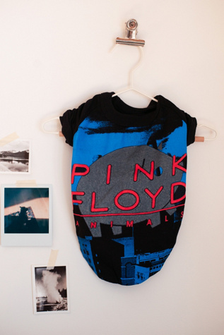 MODERNBEAST Repurposed Dog Tee Pink Floyd