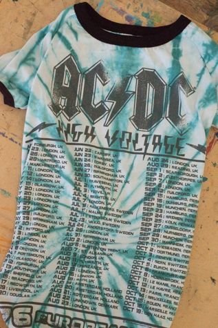 MODERNBEAST Repurposed Dog Tee ACDC