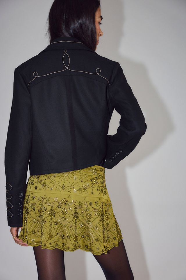 Mercer Beaded Mini Skirt #1