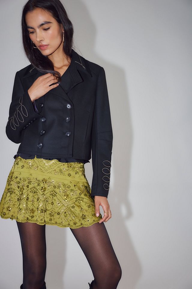 Mercer Beaded Mini Skirt #2