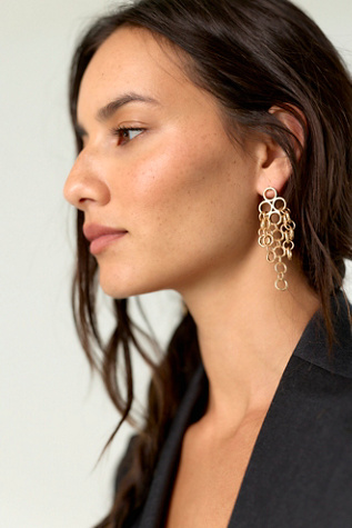 Женские серьги Free People Anabel Dangle, цвет: Золотой — фото 4