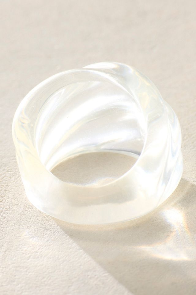 Twisted Resin Ring #2