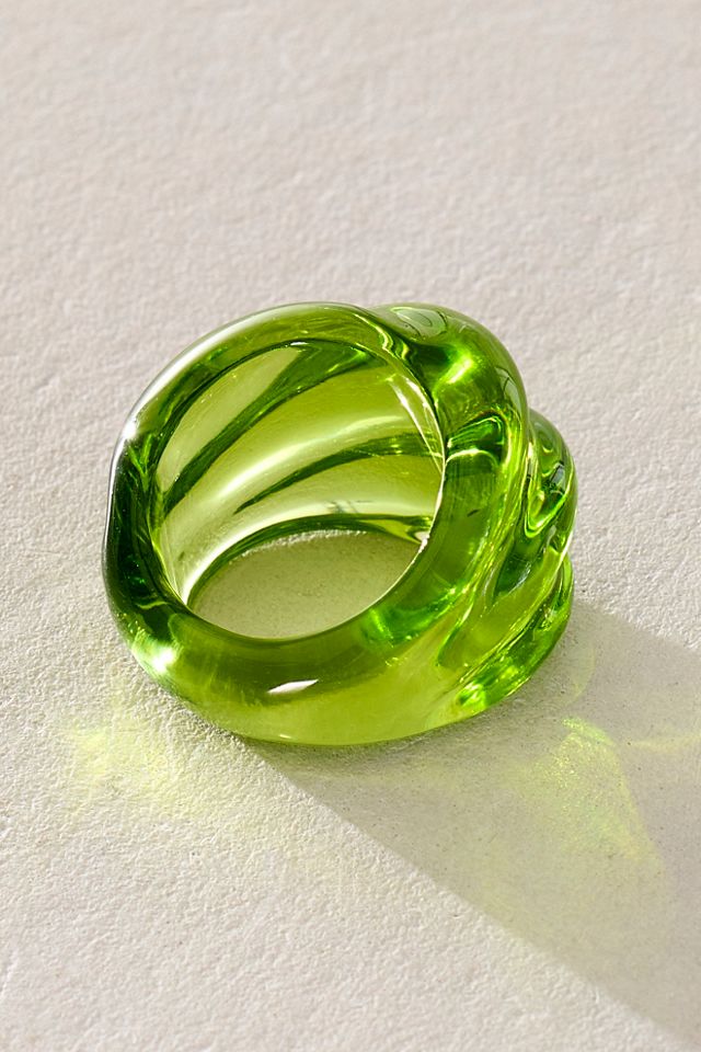 Twisted Resin Ring #2