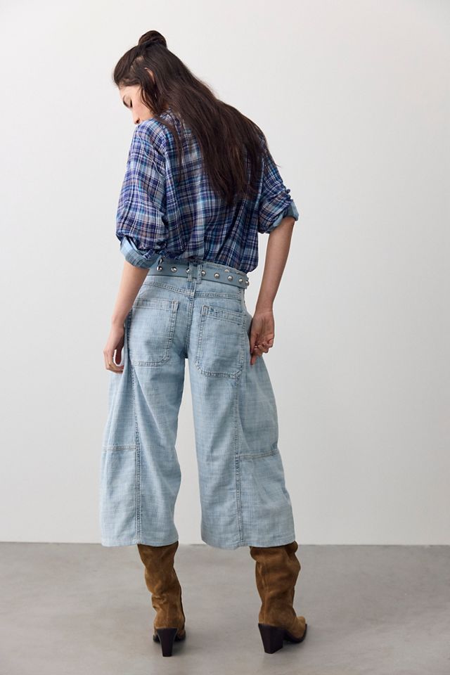 We The Free Free To Roam Cropped Wide-Leg Jeans #1