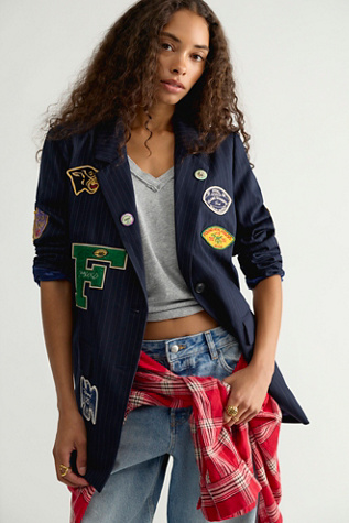 Found Patchwork Blazer