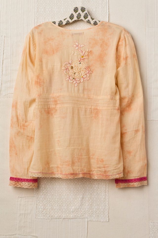 FP MART: Vintage: The Originals Embroidered Tie-Dye Blouse #1