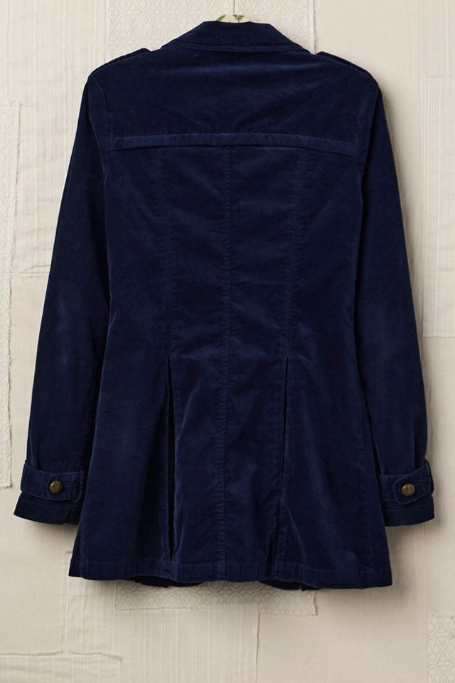 FP MART: Vintage: The Originals Blue Velvet Military Jacket #1
