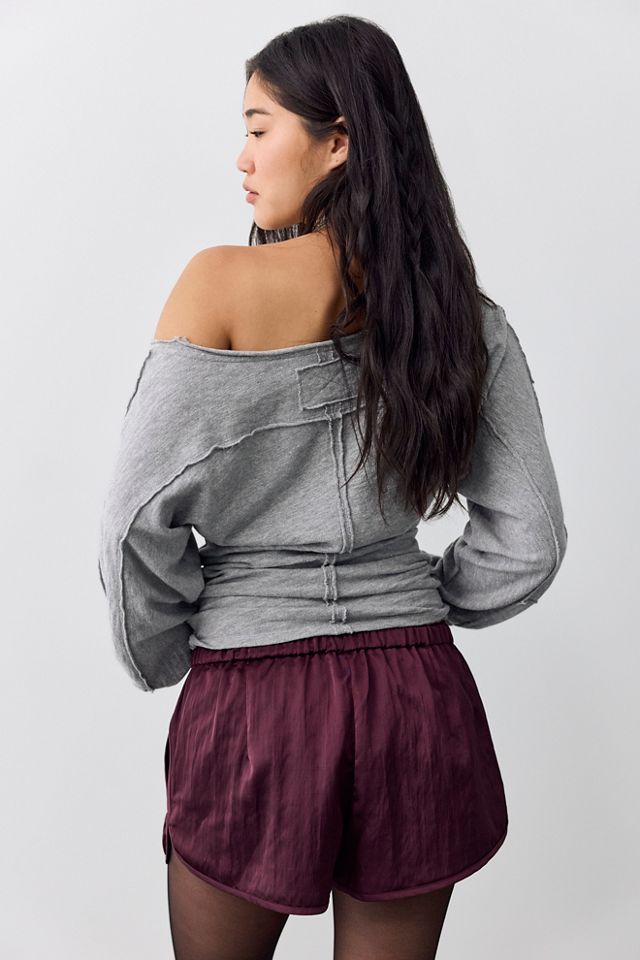 Geneva Satin Pull-On Track Shorts #2