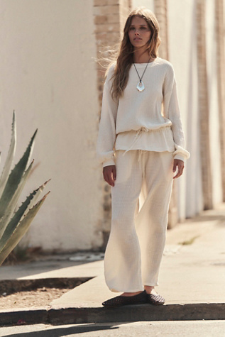 Neva Waffle Pant Set