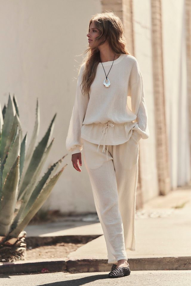 Neva Waffle Pant Set #3