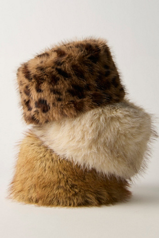 Frostbite Fur Pillbox Hat by Free People