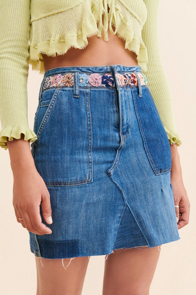 Re_Nuuly x The Series Reconstructed Mini Skirt #2