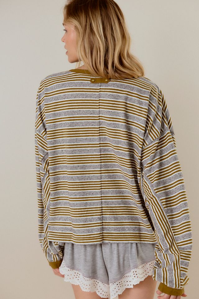 Henley rayé Knit Happens #1