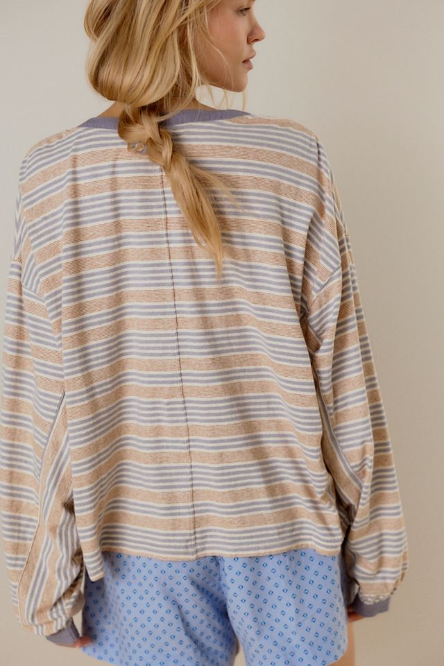 Knit Happens Stripe Henley #1
