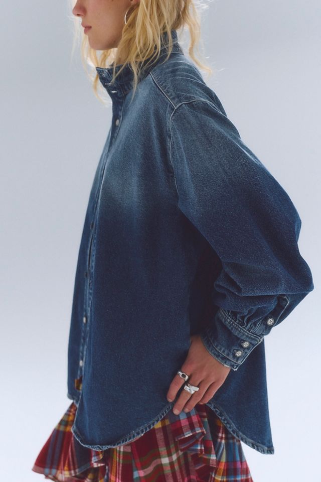 We The Free Saturday Sunday Denim Button Down #3