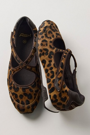 Женские кроссовки Ash Kore Animal-Print Mary Jane, цвет: Леопардовый
