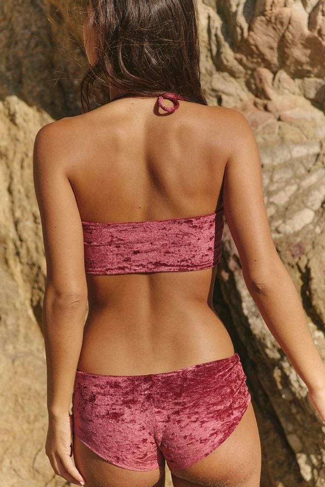 Stone Fox Swim Belle Velvet Bikini Top #1