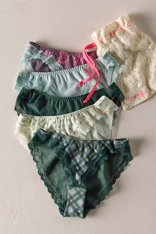 Трусы-бикини Oh My Undies, хлопок, 5 шт. — Intimately, цвет: Сливовый — фото 8
