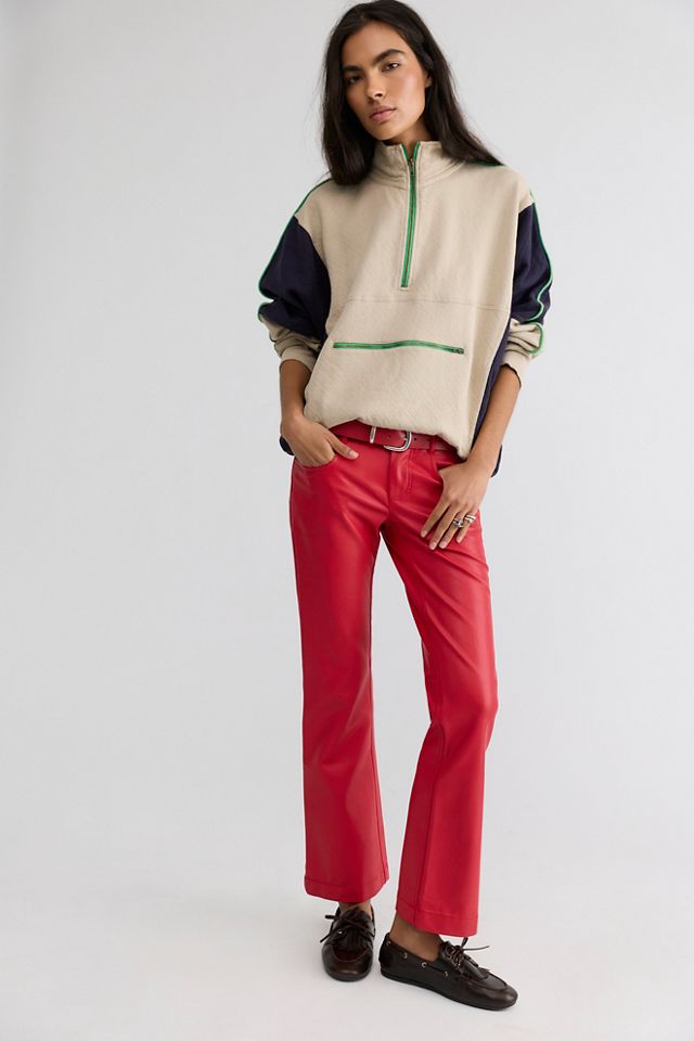 Pantalon en cuir végétalien Avery #1