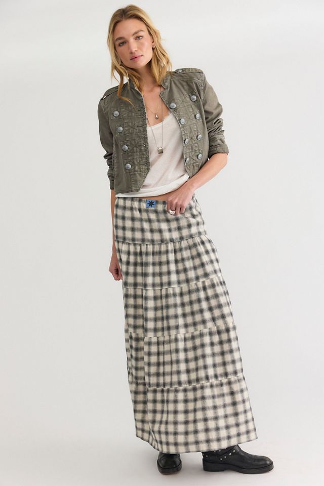 Ciao Ciao Vacation Sonder Check Tier Skirt #3
