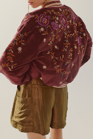 Leona Embroidered Bomber Jacket by Free People