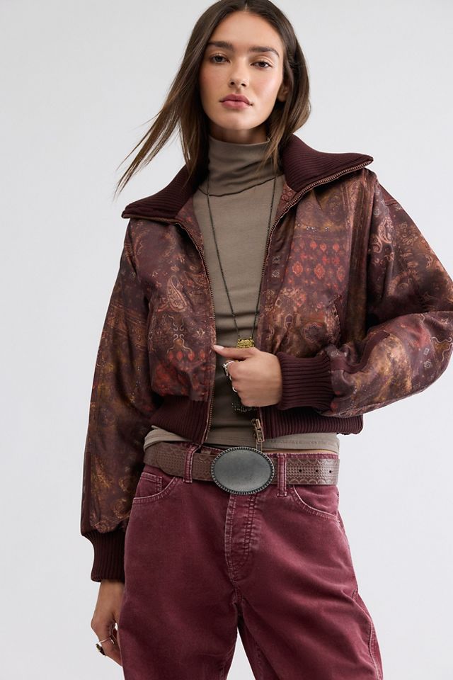 Veste Bomber Imprimée Lea à Manches Dolman #1