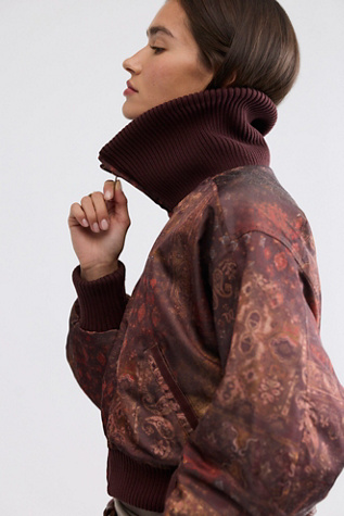 Lea Dolman Printed Bomber Jacket