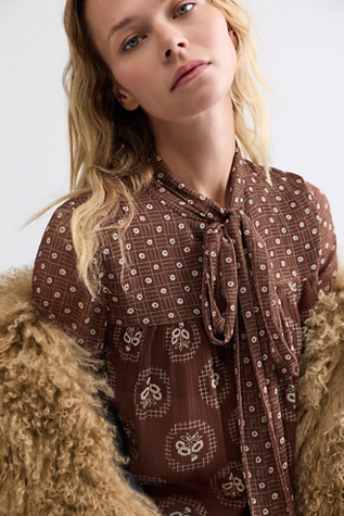 Anna Sui Silk Tie Blouse