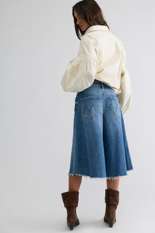 MOTHER The Whole Flutter Fray Denim Shorts #1