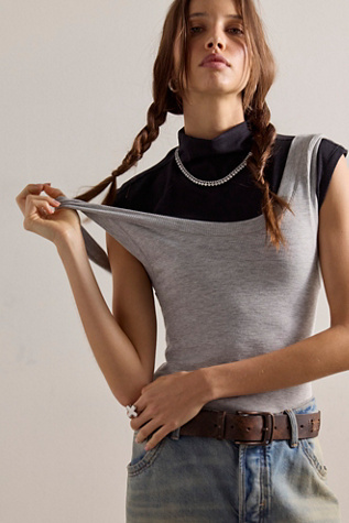Keeping It Light Ribbed Muscle Tee by Free People