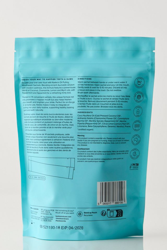 Keeko Morning Mint Oil Pulling Mouthwash Sachets #1
