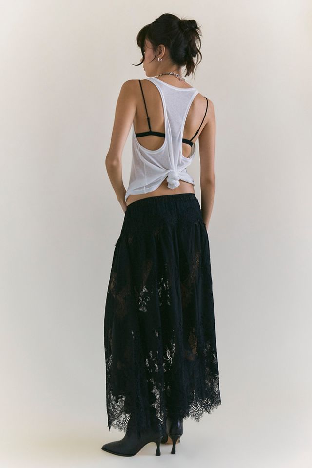 Midnight Mirage Maxi Slip Skirt #5