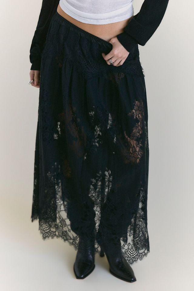 Midnight Mirage Maxi Slip Skirt #6
