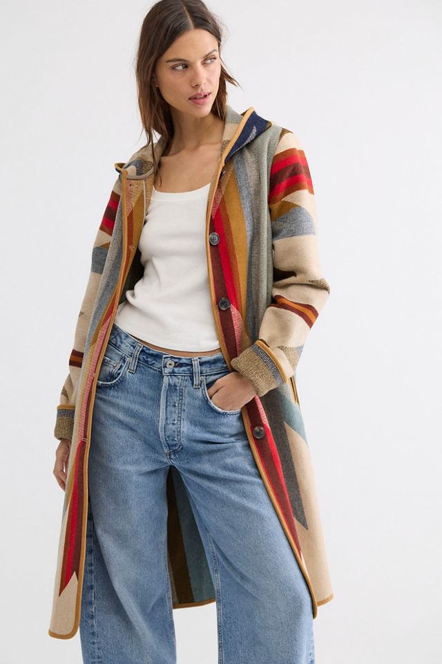 Pendleton Hooded Jacquard Coat #1