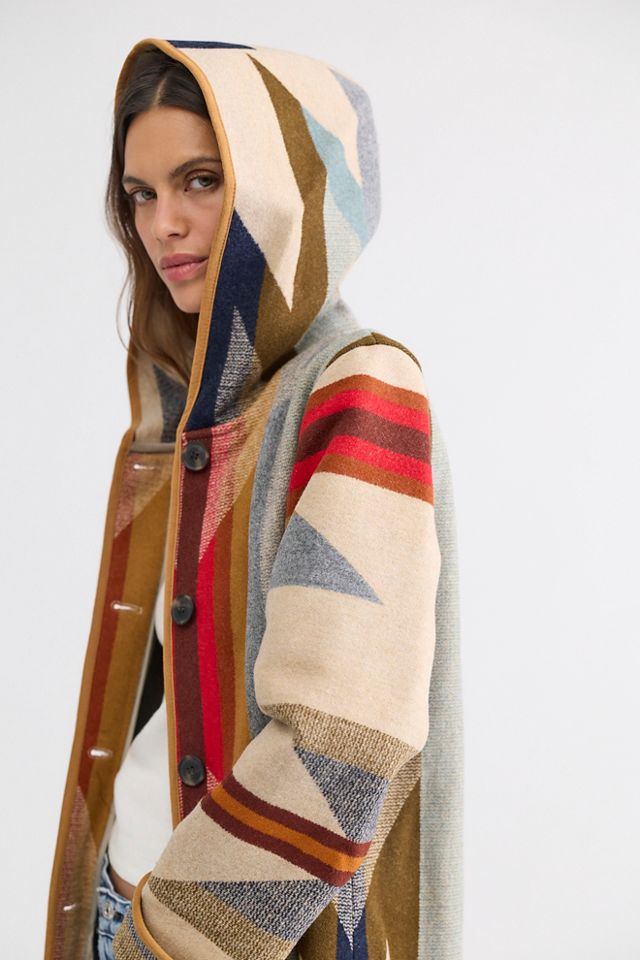 Pendleton Hooded Jacquard Coat #2