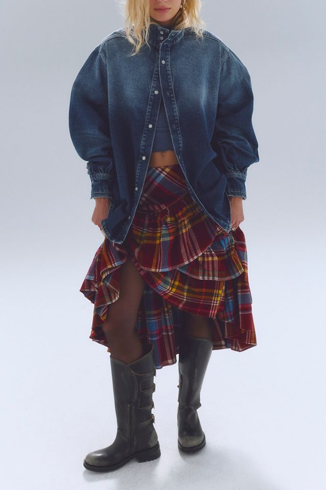 Prism Valley Ruffle Midi Skirt #3