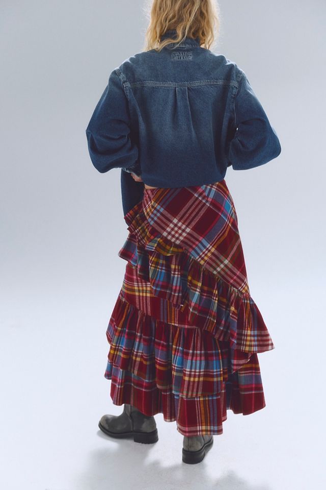 Prism Valley Ruffle Midi Skirt #2