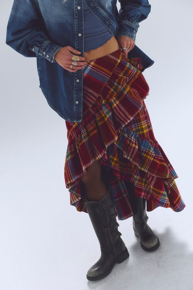 Prism Valley Ruffle Midi Skirt #1