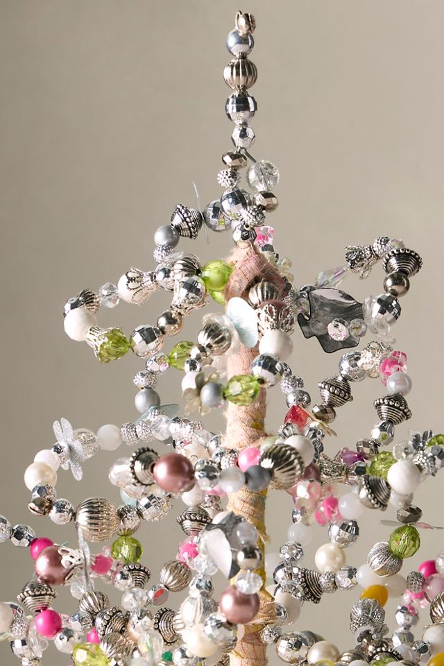 Frosted Beaded Mini Tree #2