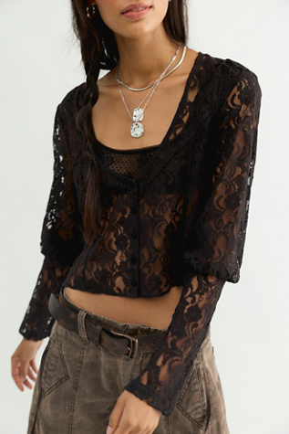 Lila Lace Top