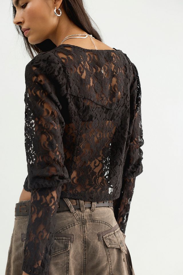 Lila Lace Top #1