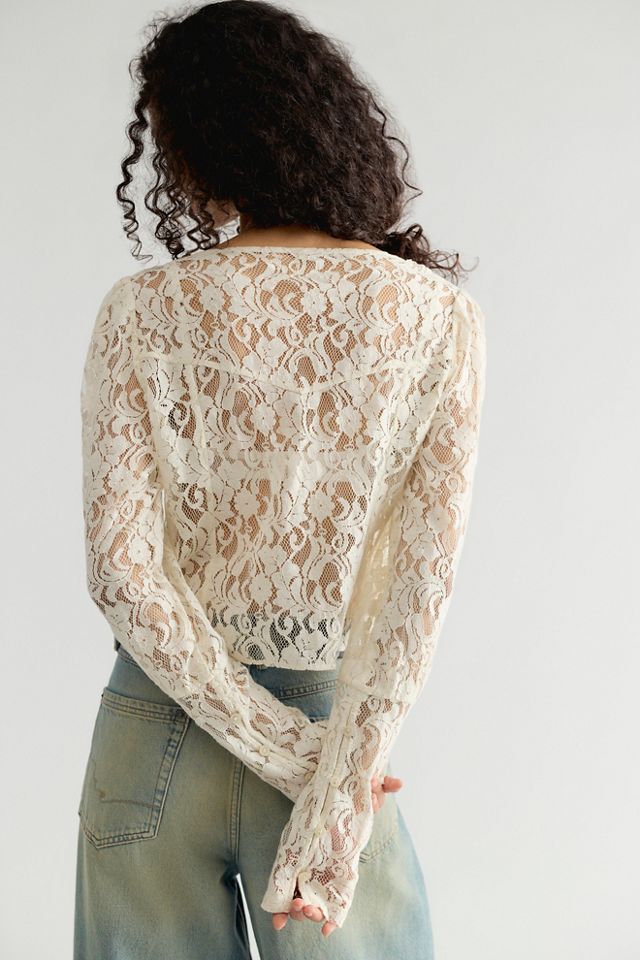 Lila Lace Top #1