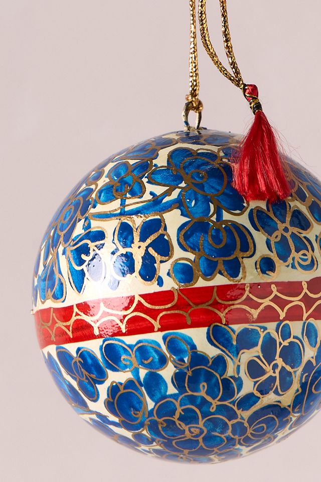 Handpainted Bauble Ornament #1