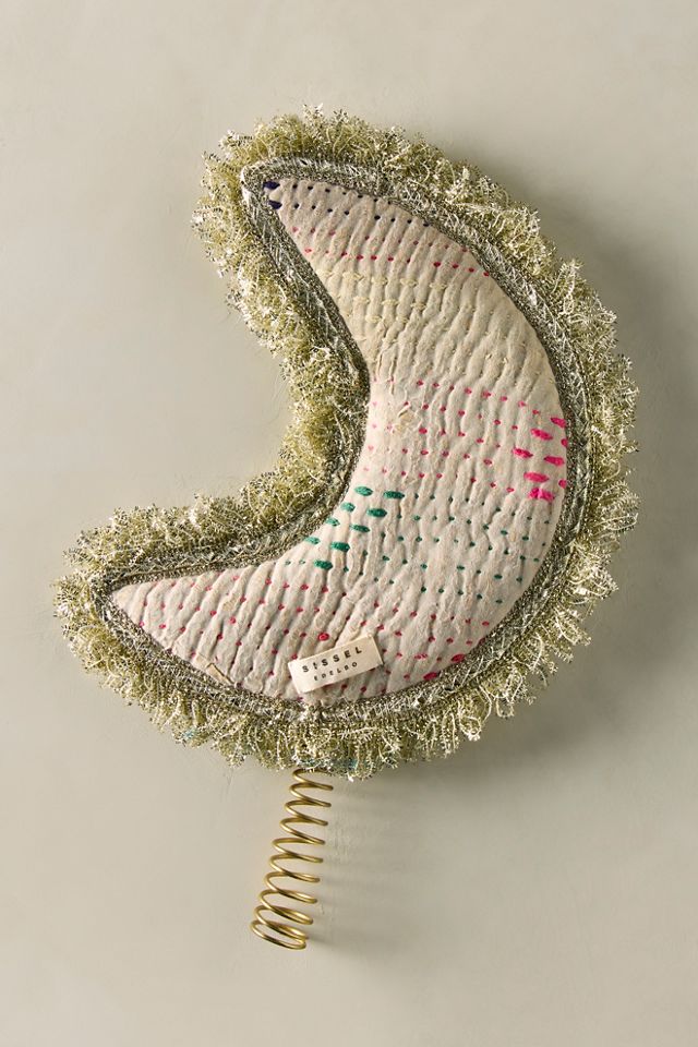 Kantha Moon Tree Topper #1
