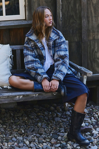 Beau Plaid Cocoon Coat by Free People
