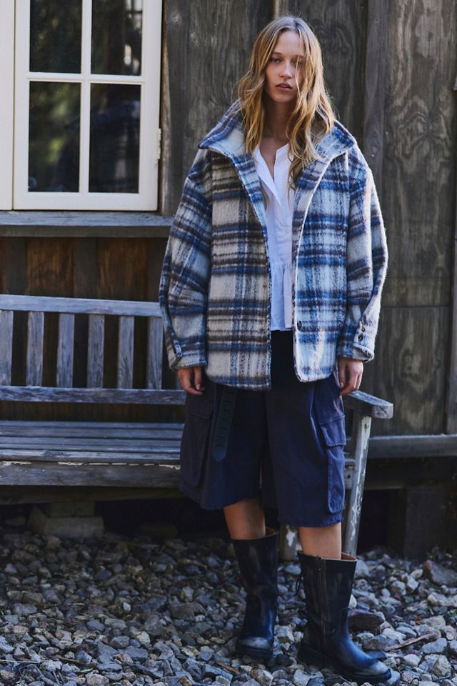 Beau Plaid Cocoon Coat #2