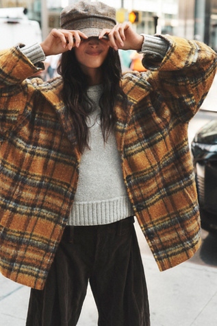 Beau Plaid Cocoon Coat