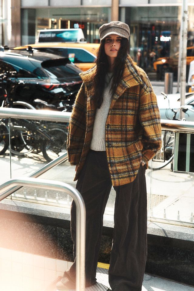 Beau Plaid Cocoon Coat #1