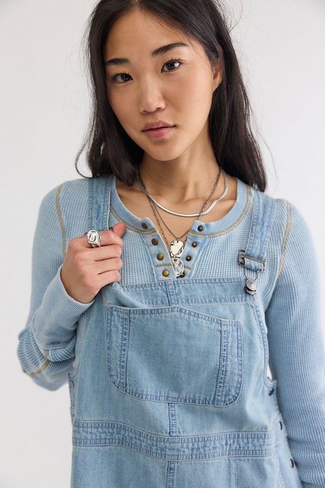Robe midi tablier unie Hanson #2