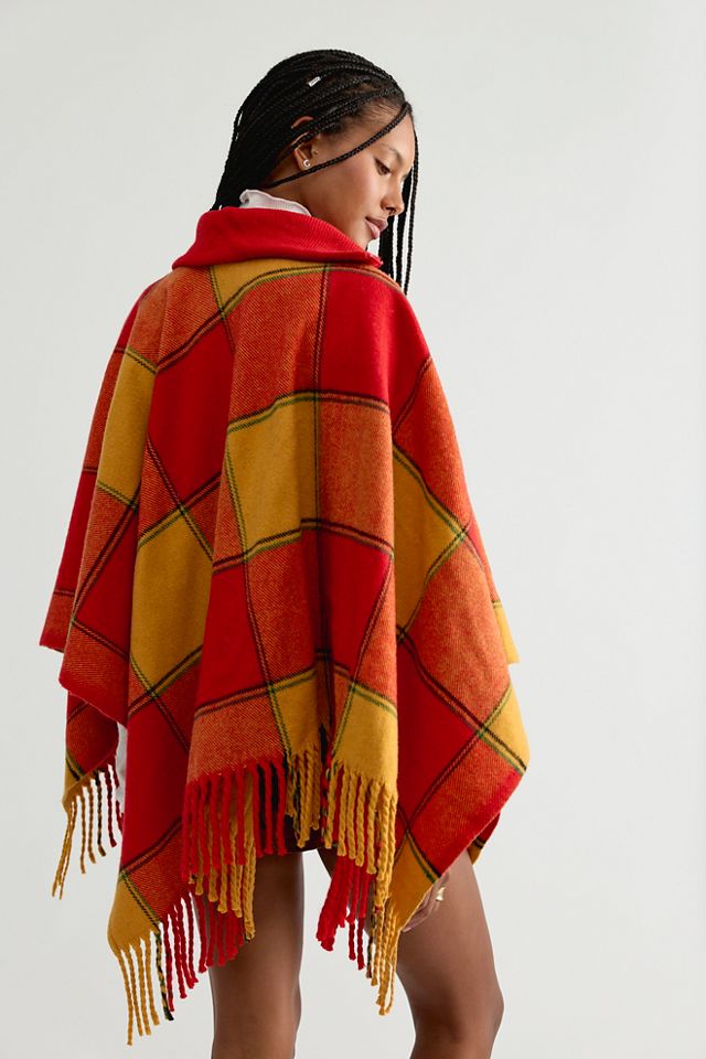 Highland Plaid Poncho #1